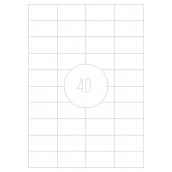 Etykiety samoprzylepne 52,5x29,7 100 szt. A4 MAT
